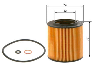 BOSCH 0 986 4B7 019 Yağ Filtresi | Eşdeğer: MANN HU 816 x | BMW