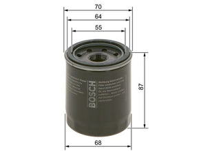 BOSCH 0 986 4B7 063 Yağ Filtresi | Eşdeğer: MANN W 610/3 | Honda / Fiat