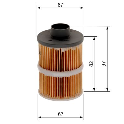 BOSCH 1 457 070 001 Yakıt Filtresi | Eşdeğer: MANN PU 723 x | Fiat / Opel