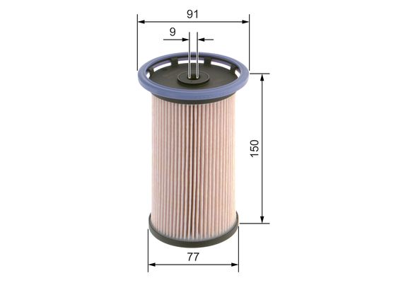 BOSCH 1 457 070 014 Yakıt Filtresi | Eşdeğer: MANN PU 8028 | VW / Skoda