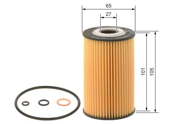 BOSCH 1 457 429 108 Yağ Filtresi | Eşdeğer: MANN HU 715/4 x | BMW