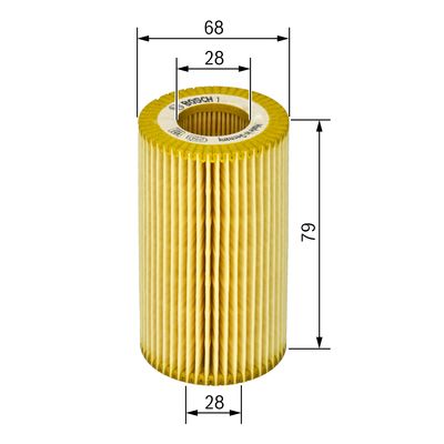 BOSCH 1 457 429 118 Yağ Filtresi | Eşdeğer: MANN HU 818 x | BMW / Opel