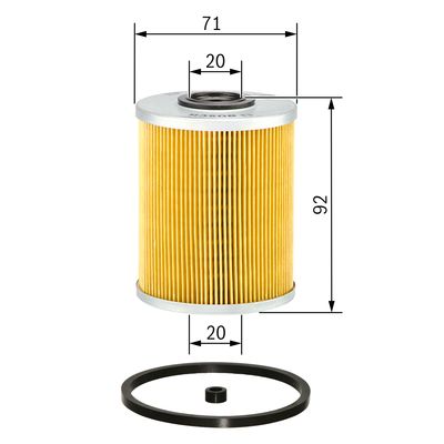 BOSCH 1 457 429 656 Yakıt Filtresi | Eşdeğer: MANN PU 8013 z | Opel / Saab