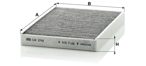 MANN-FILTER CUK 2742 Kabin Hava Filtresi | Citroen C5 II