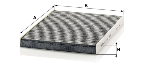 MANN-FILTER CUK 2882 Kabin Hava Filtresi | VW Caddy II, Seat Arosa