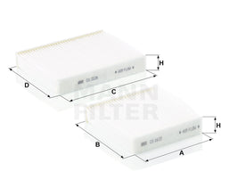 MANN-FILTER CU 21 000-2 Kabin Hava Filtresi | Citroen C3 II