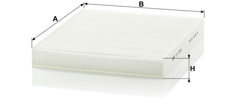 MANN-FILTER CU 2545 Kabin Hava Filtresi | Skoda Fabia I, VW Fox