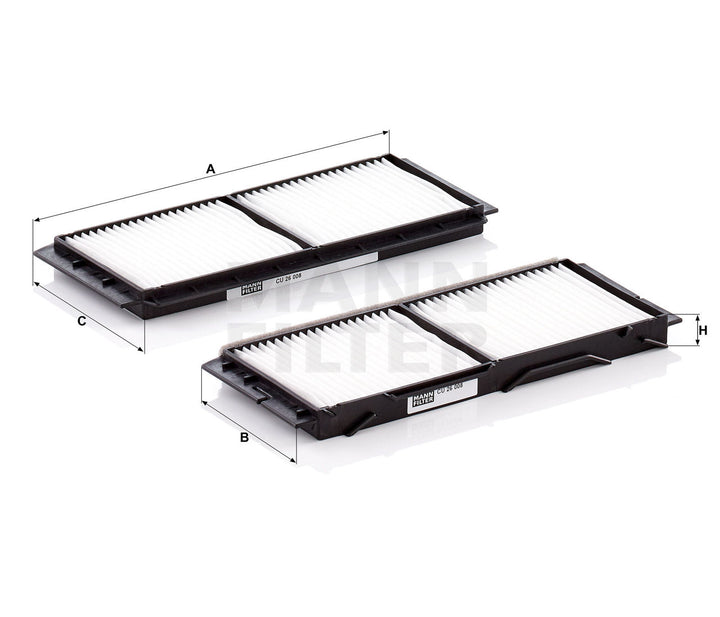 MANN-FILTER CU 26008-2 Kabin Hava Filtresi | Mazda