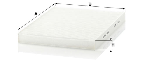 MANN-FILTER CU 2882 Kabin Hava Filtresi | VW Caddy II, Seat Arosa