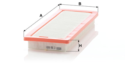 MANN-FILTER C 36 003 Hava Filtresi | Peugeot 207, Citroen C4