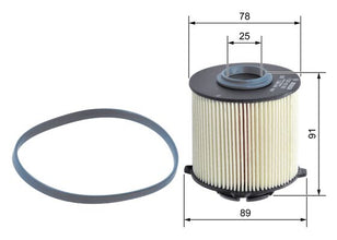BOSCH F 026 402 062 Yakıt Filtresi | Eşdeğer: MANN PU 9001/1 x | Opel / Saab
