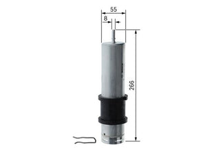 BOSCH F 026 402 358 Yakıt Filtresi | Eşdeğer: MANN WK 5017 | BMW