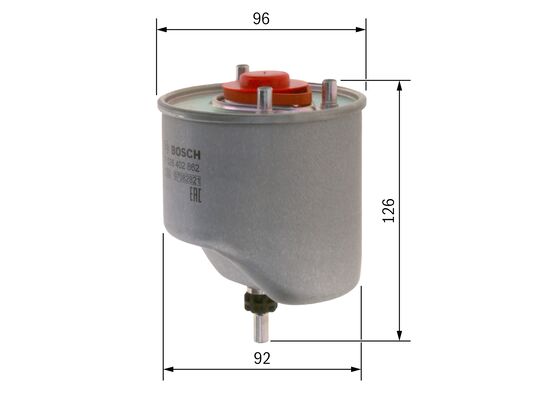 BOSCH F 026 402 862 Yakıt Filtresi | Eşdeğer: MANN WK 9034 | Peugeot / Citroen