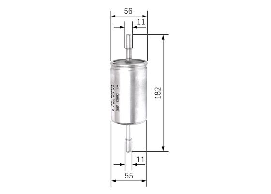 BOSCH F 026 403 009 Filtre | Eşdeğer: MANN WK 614/46 | Ford / Volvo Cars