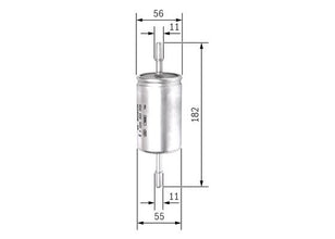 BOSCH F 026 403 009 Filtre | Eşdeğer: MANN WK 614/46 | Ford / Volvo Cars