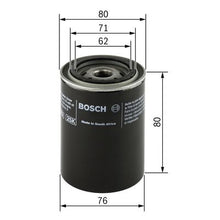 BOSCH F 026 407 005 Yağ Filtresi | Eşdeğer: MANN W 712/80 | Saab
