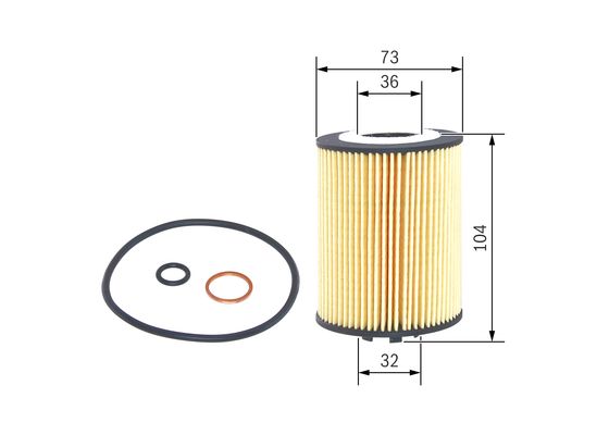 BOSCH F 026 407 010 Yağ Filtresi | Eşdeğer: MANN HU 715/5 x | BMW