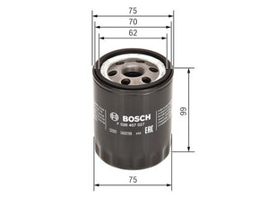 BOSCH F 026 407 027 Yağ Filtresi | Eşdeğer: MANN W 713/35 | Mitsubishi / Smart