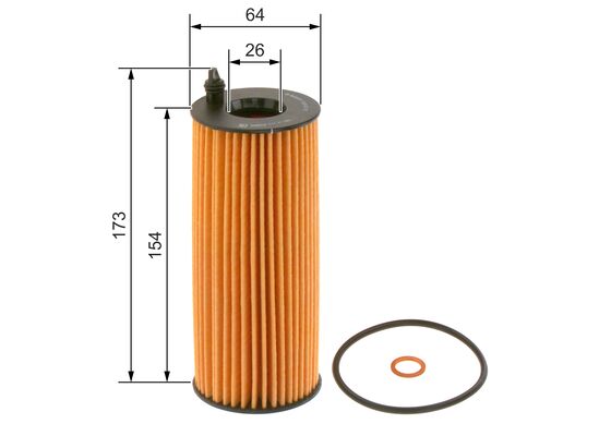 BOSCH F 026 407 072 Yağ Filtresi | Eşdeğer: MANN HU 721/5 x | BMW