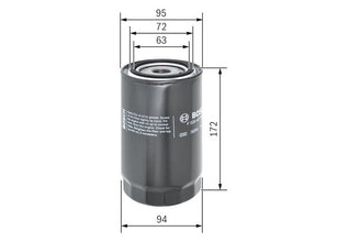 BOSCH F 026 407 081 Yağ Filtresi | Eşdeğer: MANN W 950/36 | Iveco