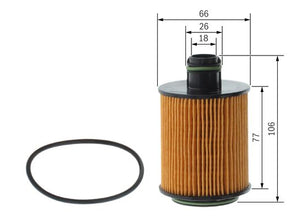 BOSCH F 026 407 095 Yağ Filtresi | Eşdeğer: MANN HU 7004/1 x | Opel / Saab