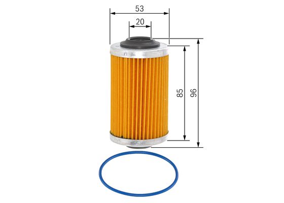 BOSCH F 026 407 109 Yağ Filtresi | Eşdeğer: MANN HU 69/3 x | Alfa Romeo / Opel