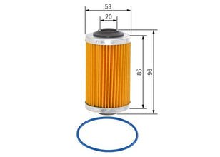 BOSCH F 026 407 109 Yağ Filtresi | Eşdeğer: MANN HU 69/3 x | Alfa Romeo / Opel