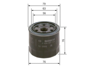 BOSCH F 026 407 124 Yağ Filtresi | Eşdeğer: MANN W 811/80 | KIA Motors / Hyundai