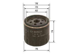 BOSCH F 026 407 143 Yağ Filtresi | Eşdeğer: MANN W 712/95 | VW / Skoda