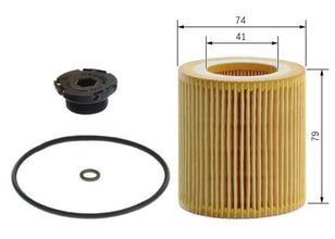 BOSCH F 026 407 175 Yağ Filtresi | Eşdeğer: MANN HU 816 z KIT | BMW