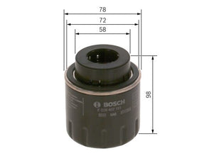 BOSCH F 026 407 181 Yağ Filtresi | Eşdeğer: MANN W 712/93 | VW / Seat