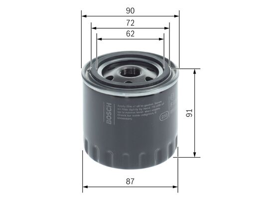 BOSCH F 026 407 184 Yağ Filtresi | Eşdeğer: MANN W 8013 | Renault / Infiniti