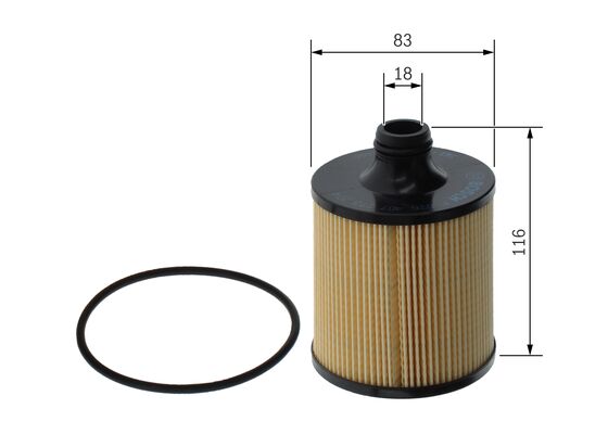BOSCH F 026 407 273 Yağ Filtresi | Eşdeğer: MANN HU 9011 z | Audi / Bentley