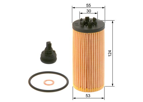 BOSCH F 026 407 277 Yağ Filtresi | Eşdeğer: MANN HU 6012 z KIT | BMW / Mini