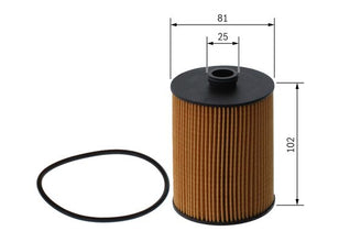 BOSCH F 026 407 320 Yağ Filtresi | Eşdeğer: MANN HU 8009 z | VW / Porsche