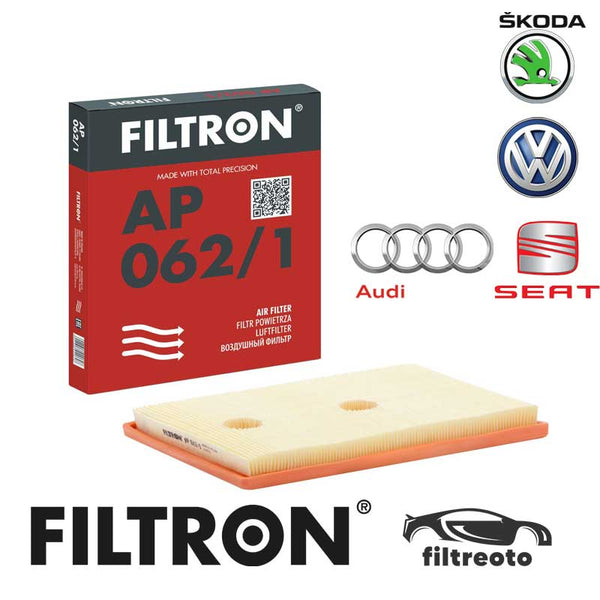 FILTRON AP 062/1 FİLTRE (HAVA-Audi A3 3; Seat Ibiza 5, Leon 3; Skoda Octavia 3; Volkswagen Golf 52, Golf Sportsvan, Jett)