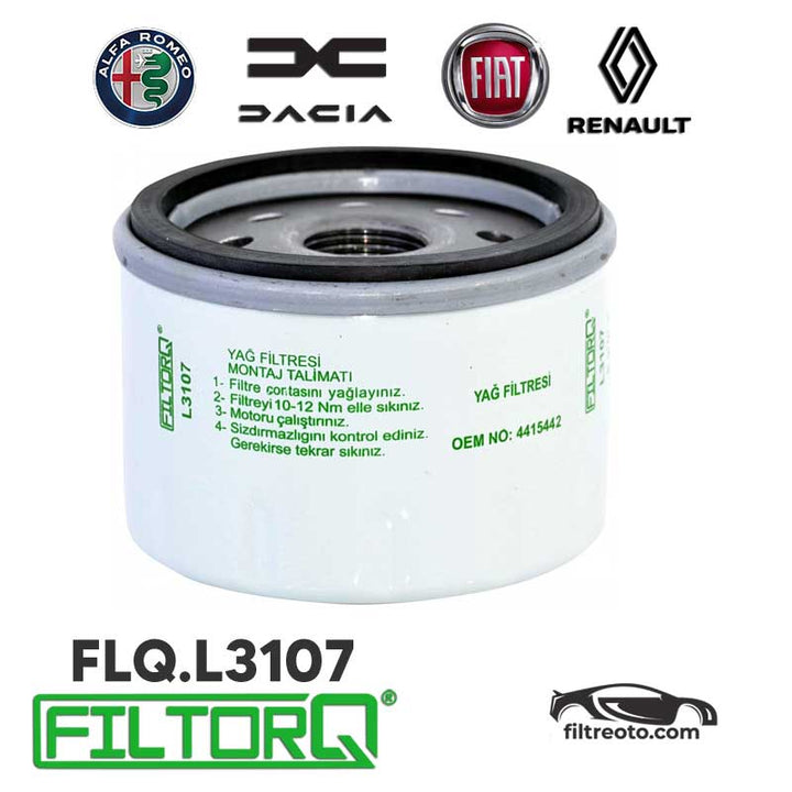 FILTORQ - Yağ Filtresi - FLQ.L3107  | Eşdeğer | MANN Filtre - W 79