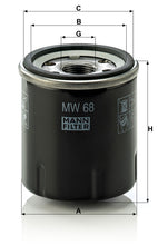 MANN-FILTER MW 68 Yağ Filtresi