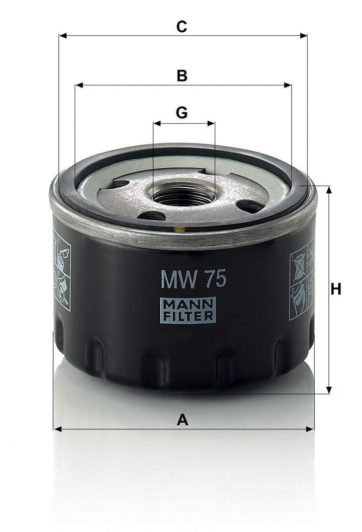 MANN-FILTER MW 75 Filtre | BMW