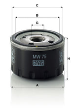 MANN-FILTER MW 75 Filtre | BMW