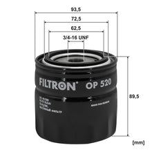 FILTRON OP 520 FİLTRE (YAĞ-Alfa Romeo; Aro; Fiat; Lada; Lancia; Lotus; Morgan; Moskvitch; Nissan; Renault; Rover; Seat;)