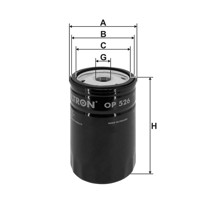 FILTRON OP 526 FİLTRE (YAĞ-BMW Serie 3 (E21), Serie 3 (E30), Serie 5 (E12), Serie 5 (E28), Serie 5 (E34), Serie Z1)