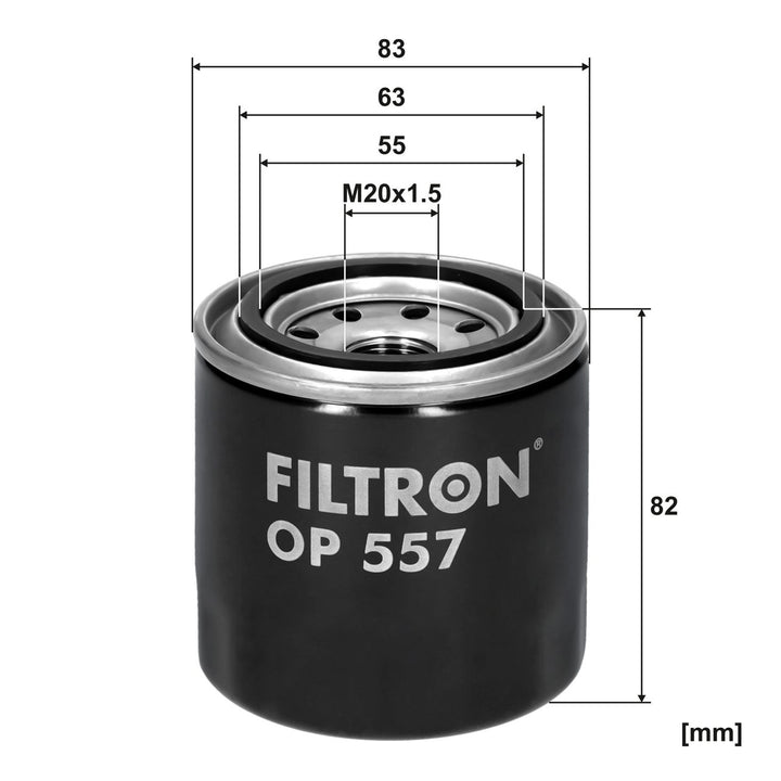 FILTRON OP 557 Yağ Filtresi | Eşdeğer: MANN W 814/80 | ISUZU / MEGA