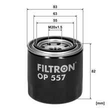 FILTRON OP 557 Yağ Filtresi | Eşdeğer: MANN W 814/80 | ISUZU / MEGA