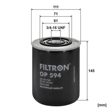 FILTRON OP 594 Yağ Filtresi | Eşdeğer: MANN WP 1144 | FIAT / IVECO