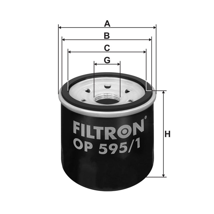 FILTRON OP 595/1 FİLTRE A.STOK (YAĞ-Mazda 3 (BM), 6 (GJ), CX-5)