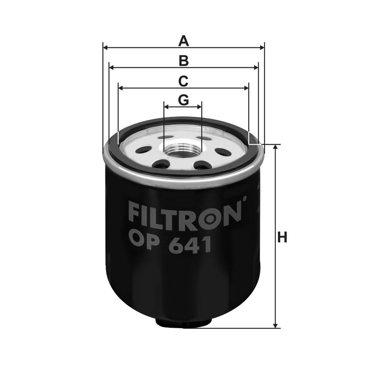 FILTRON OP 641 FİLTRE(YAĞ FİLTRESİ)(POLONYA) (YAĞ-Audi A2;Seat Altea,Cordoba,Ibiza,Leon;Skoda Fabia,Octavia;Volkswagen Bora,Caddy 2,3,Fox,Golf)