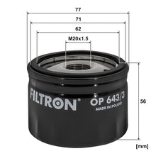FILTRON OP 643/3 Yağ Fi̇ltresi̇