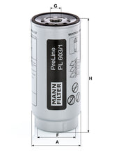 MANN-FILTER P L 603/1 X Yakıt Filtresi | Mercedes U-Serie
