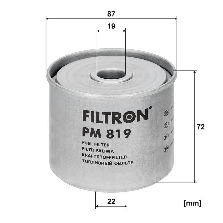 FILTRON PM 819 Yakit Fi̇ltresi̇ | Eşdeğer: MANN P 9014 z | LAMBORGHINI